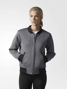 ADIDAS X REIGNING CHAMP BOMBER JACKET ENGINEERED SPACER MESH SIZE SMALL